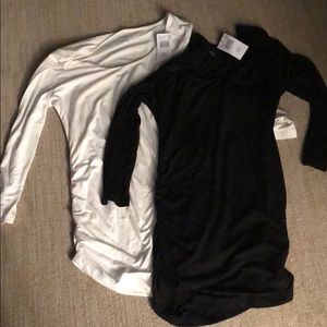 Two NWT XS maternity long sleeves!